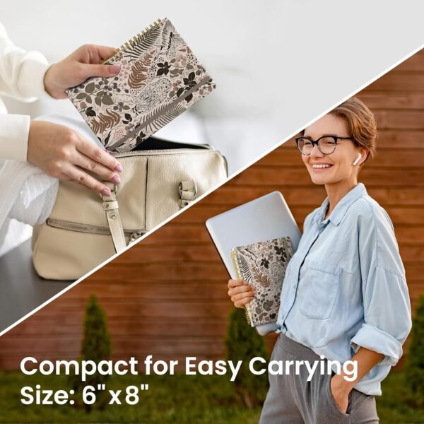819EavOr5GL._AC_SL1500_ A5 Floral Spiral Notebook, 140 College Ruled Pages