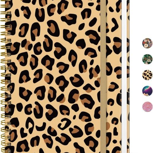 A5 Spiral Notebook, N-Leopard, 140 Pages A5 Spiral Notebook, N-Leopard, 140 Pages